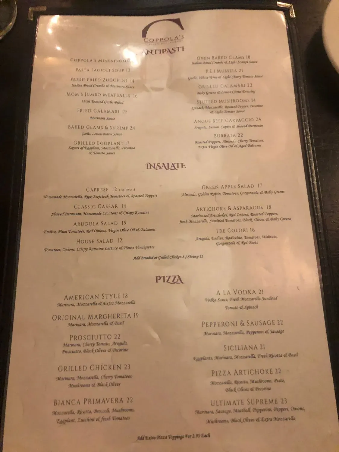 Menu 5