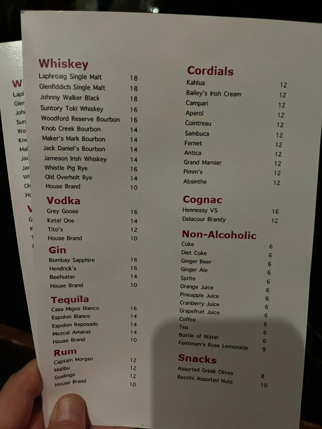 Menu 5