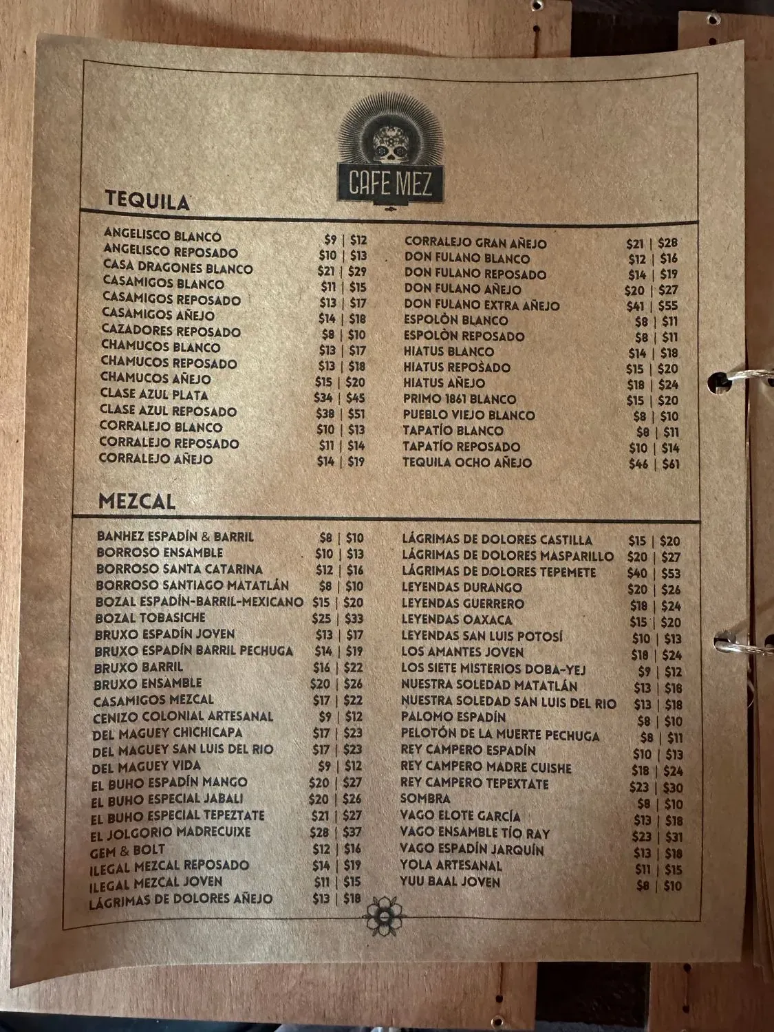 Menu 1