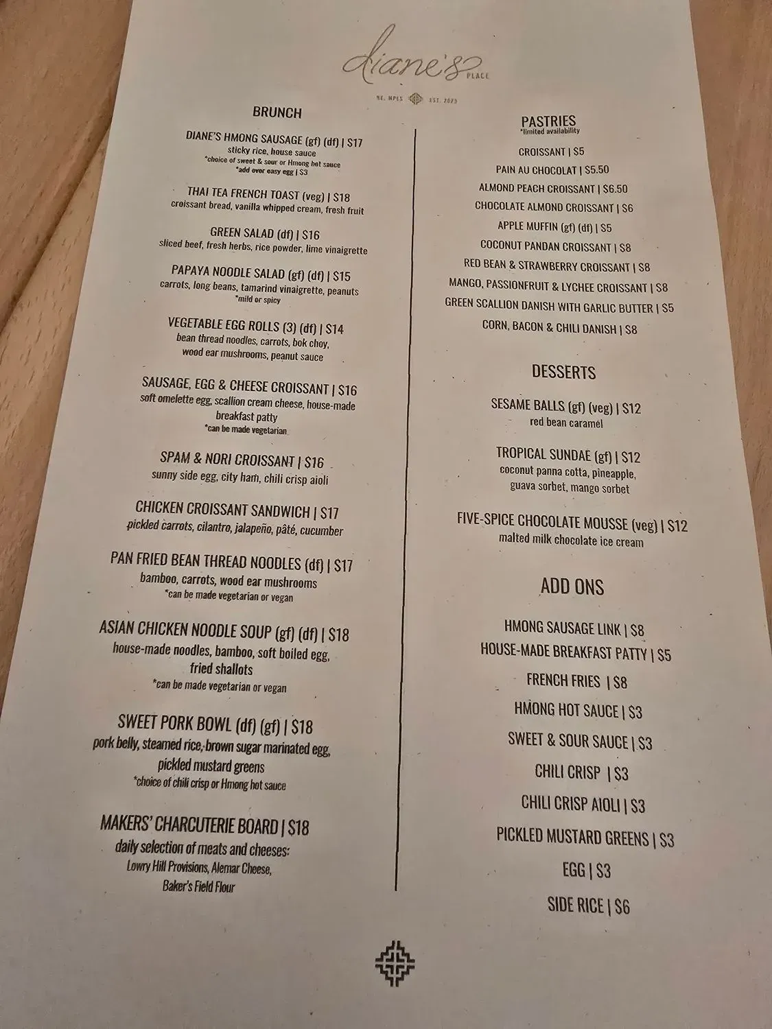 Menu 5