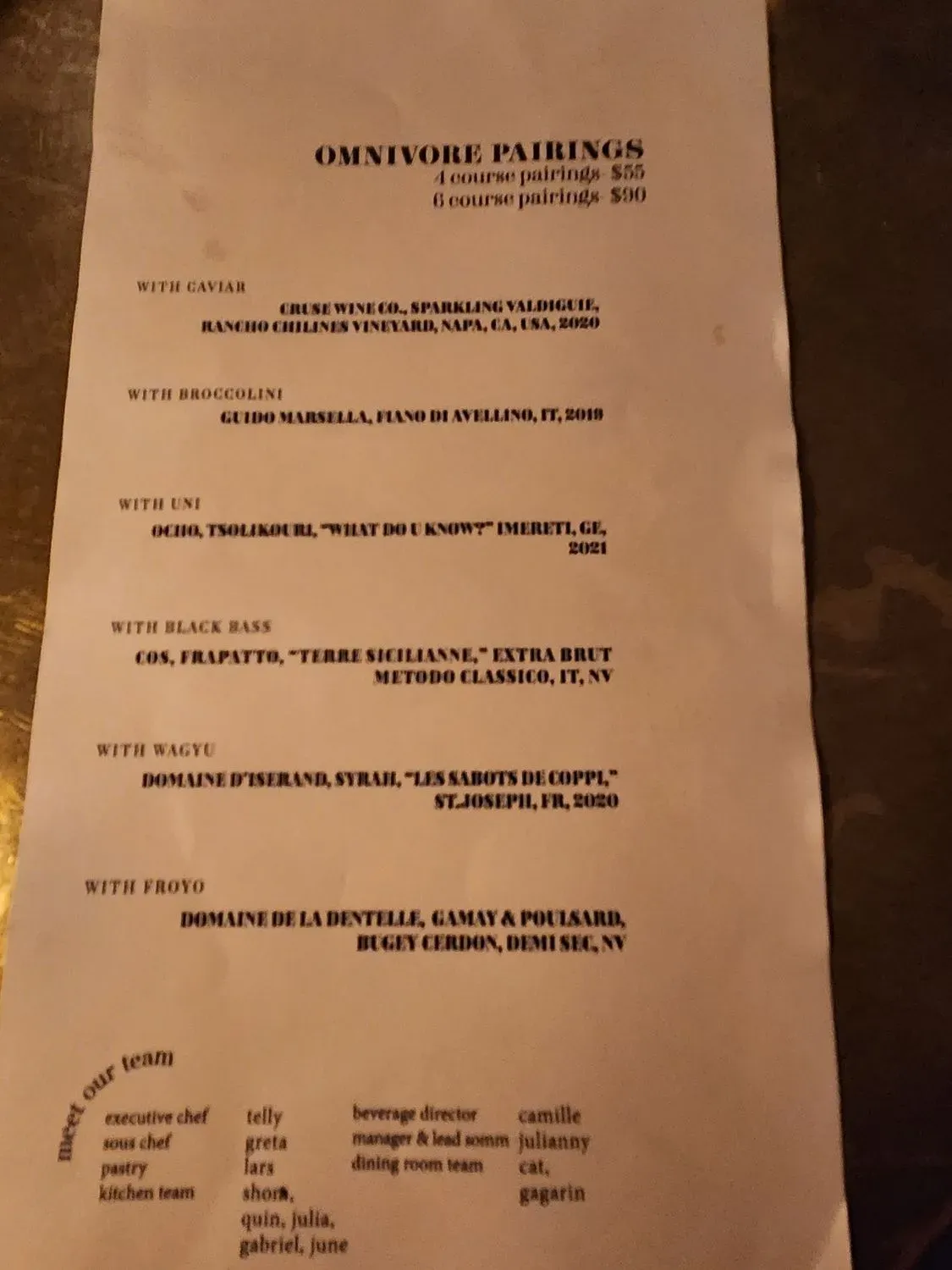 Menu 1