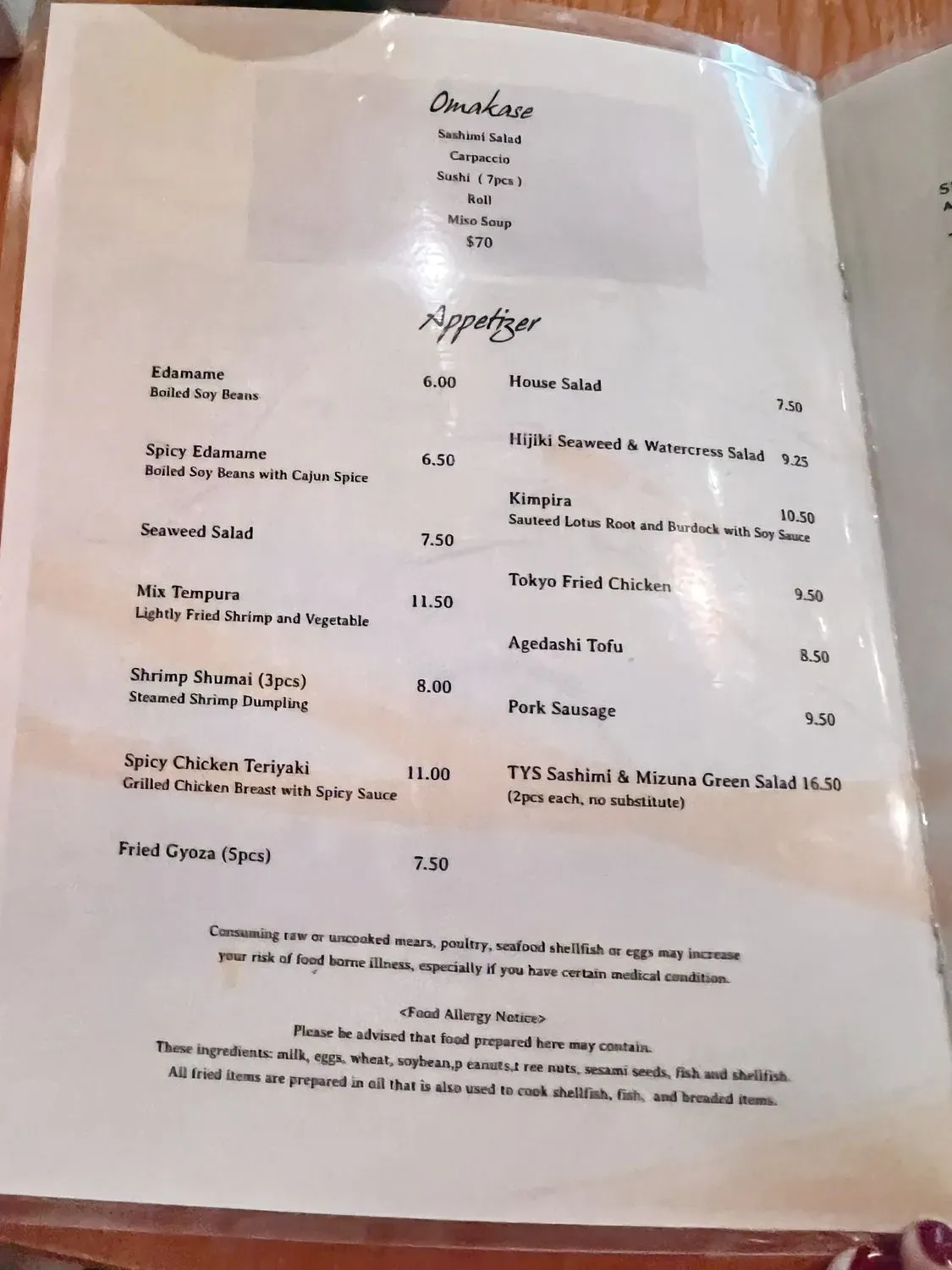 Menu 4