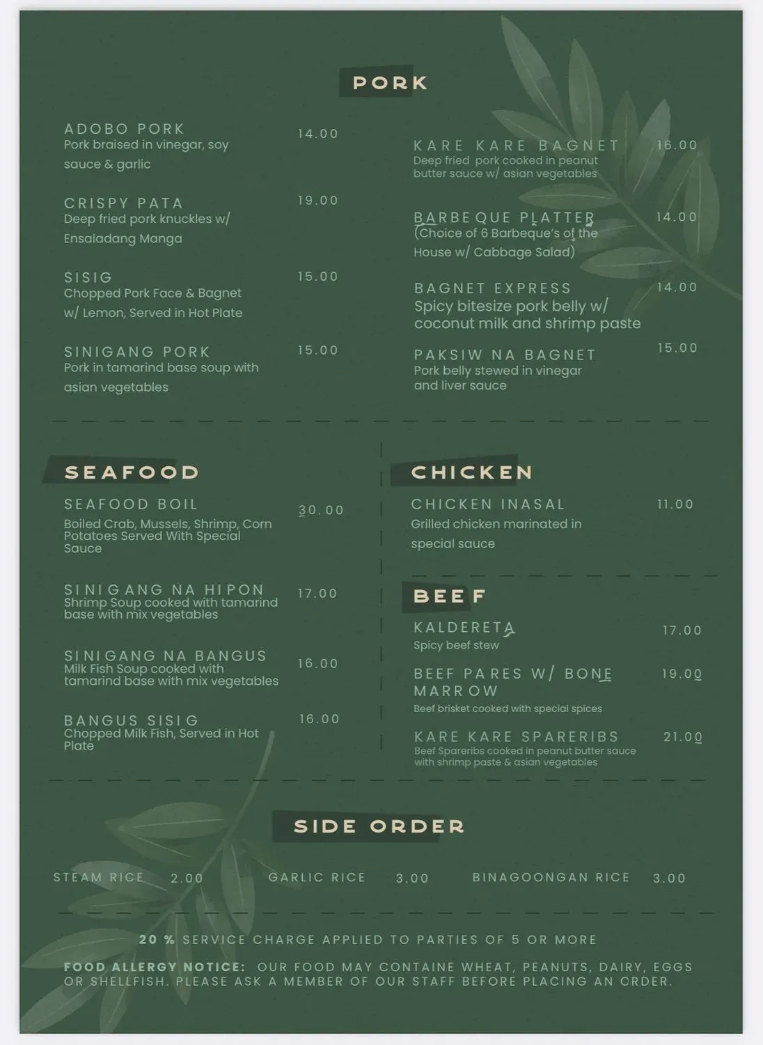 Menu 1