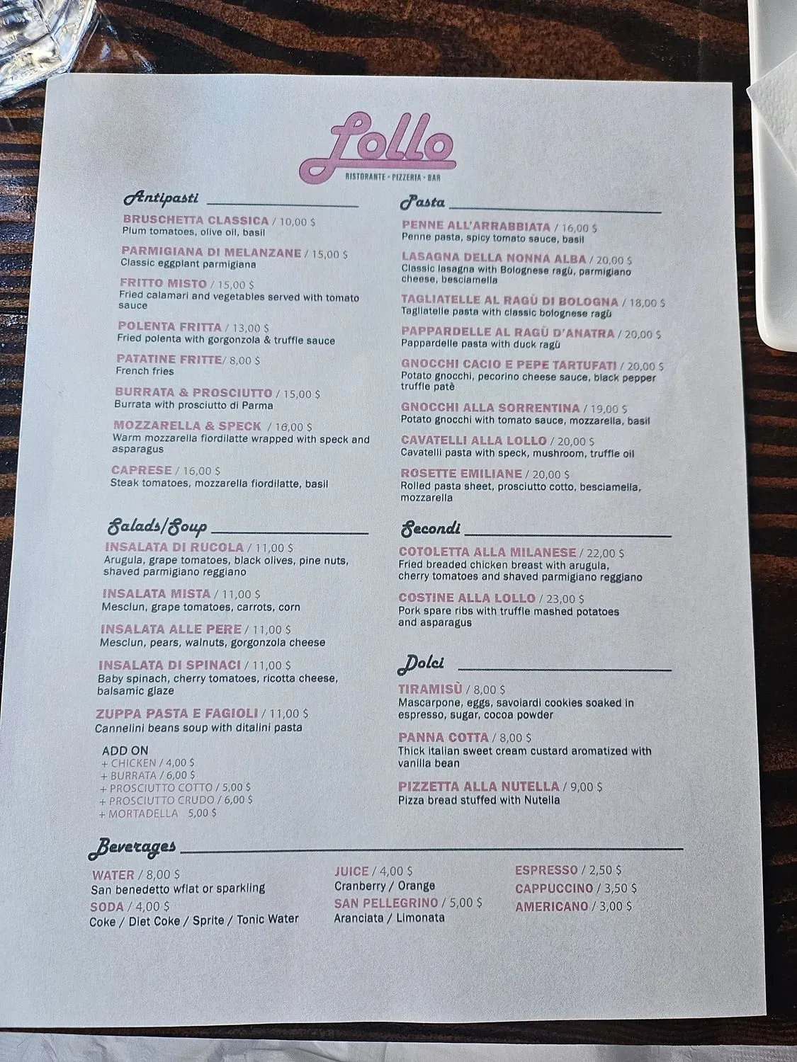 Menu 3