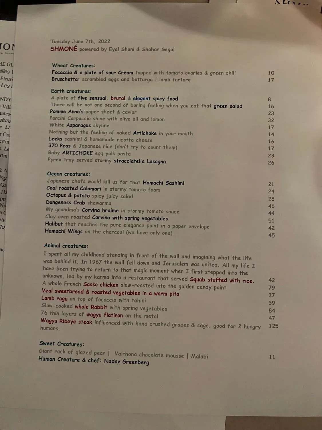 Menu 6