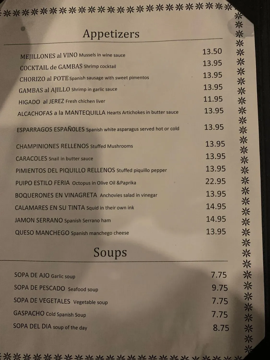 Menu 1