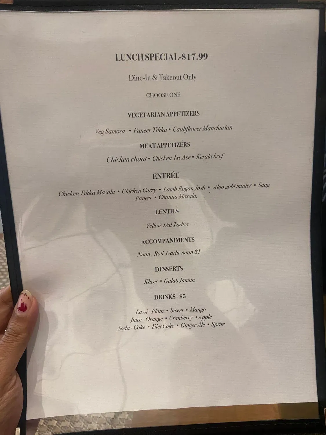 Menu 1