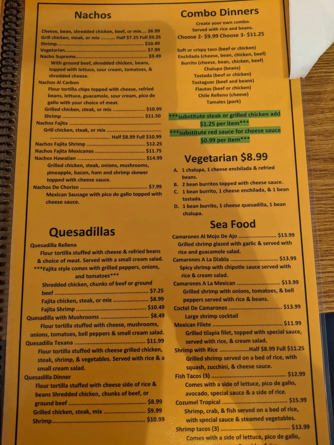 Menu 5