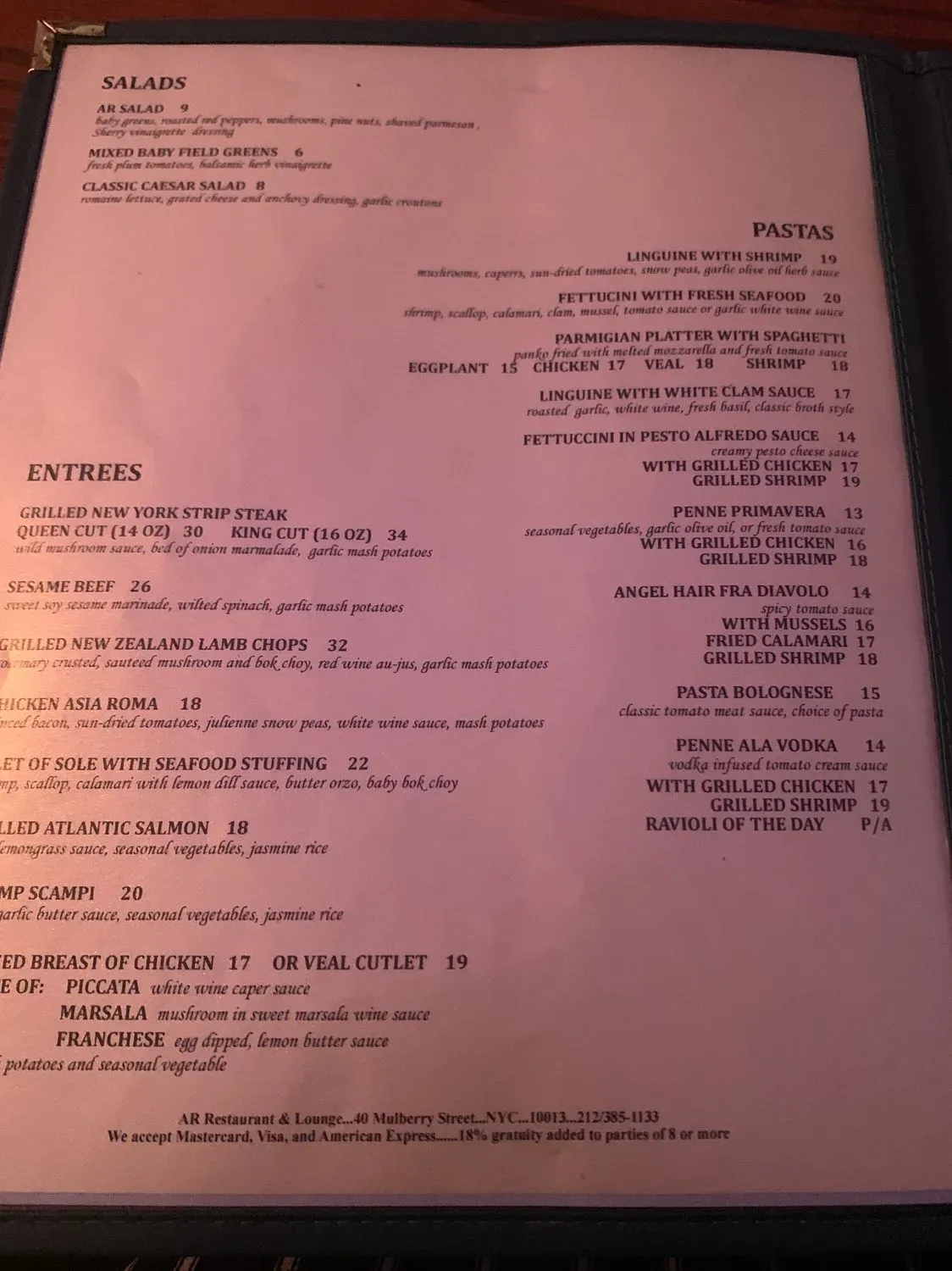 Menu 4