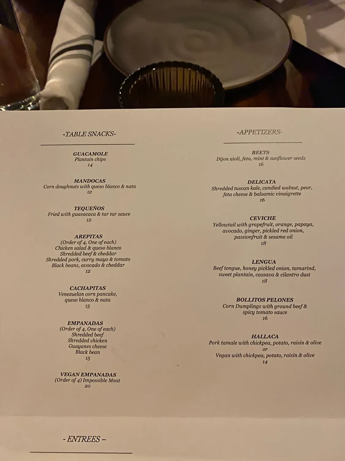 Menu 2