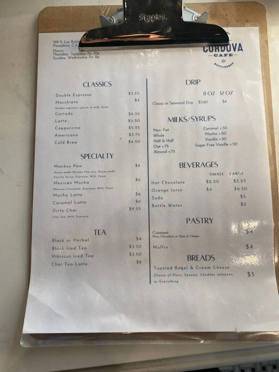 Menu 6