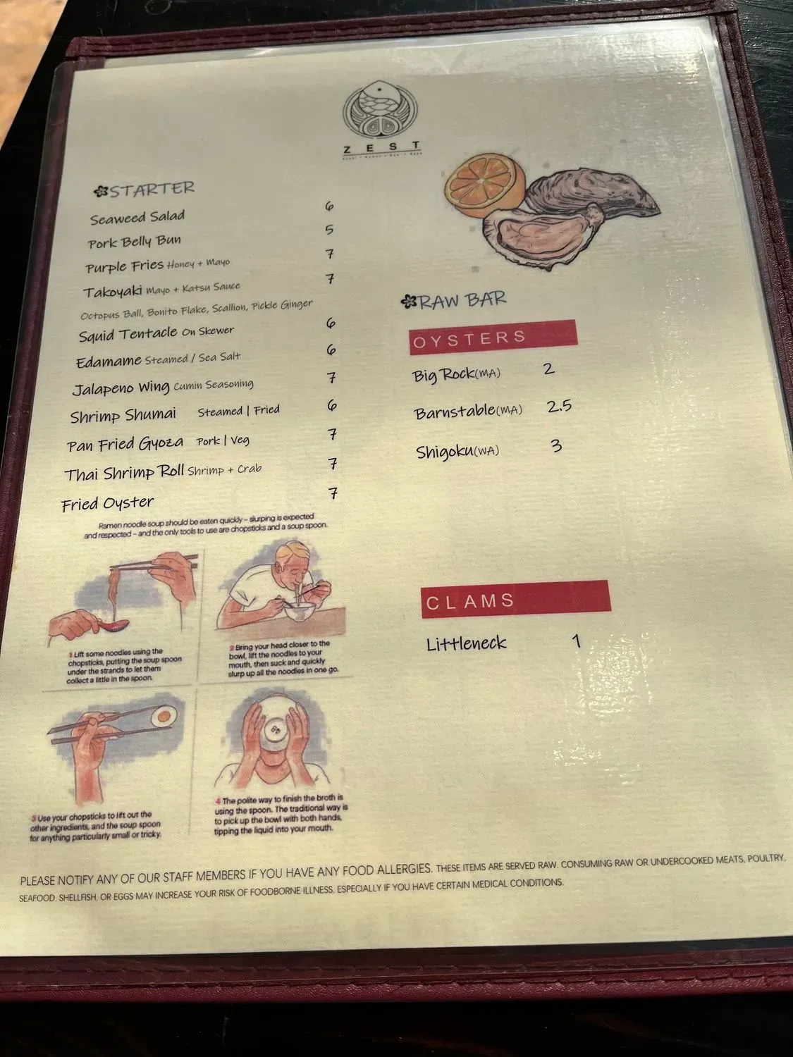 Menu 6