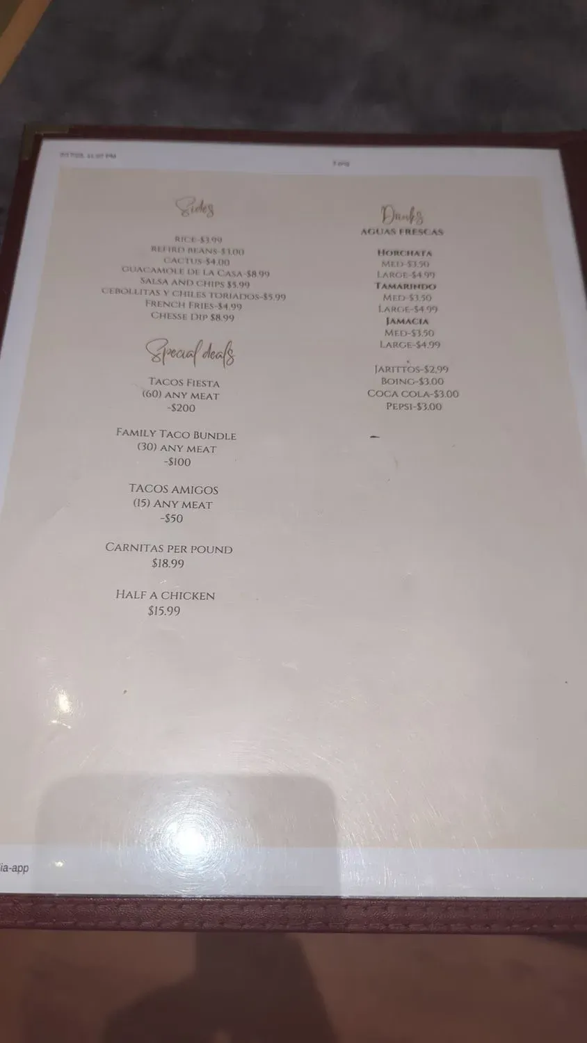 Menu 4