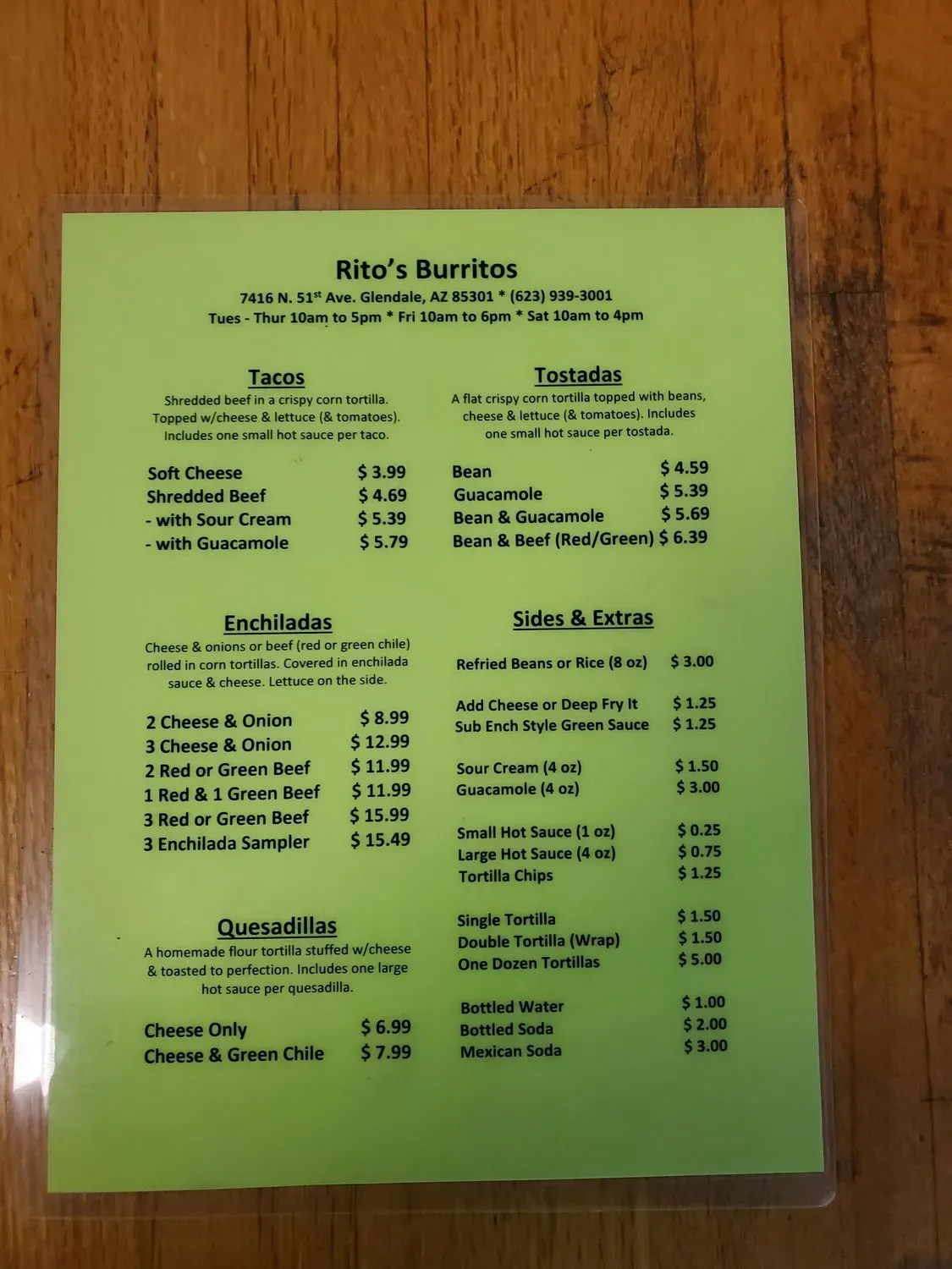 Menu 3