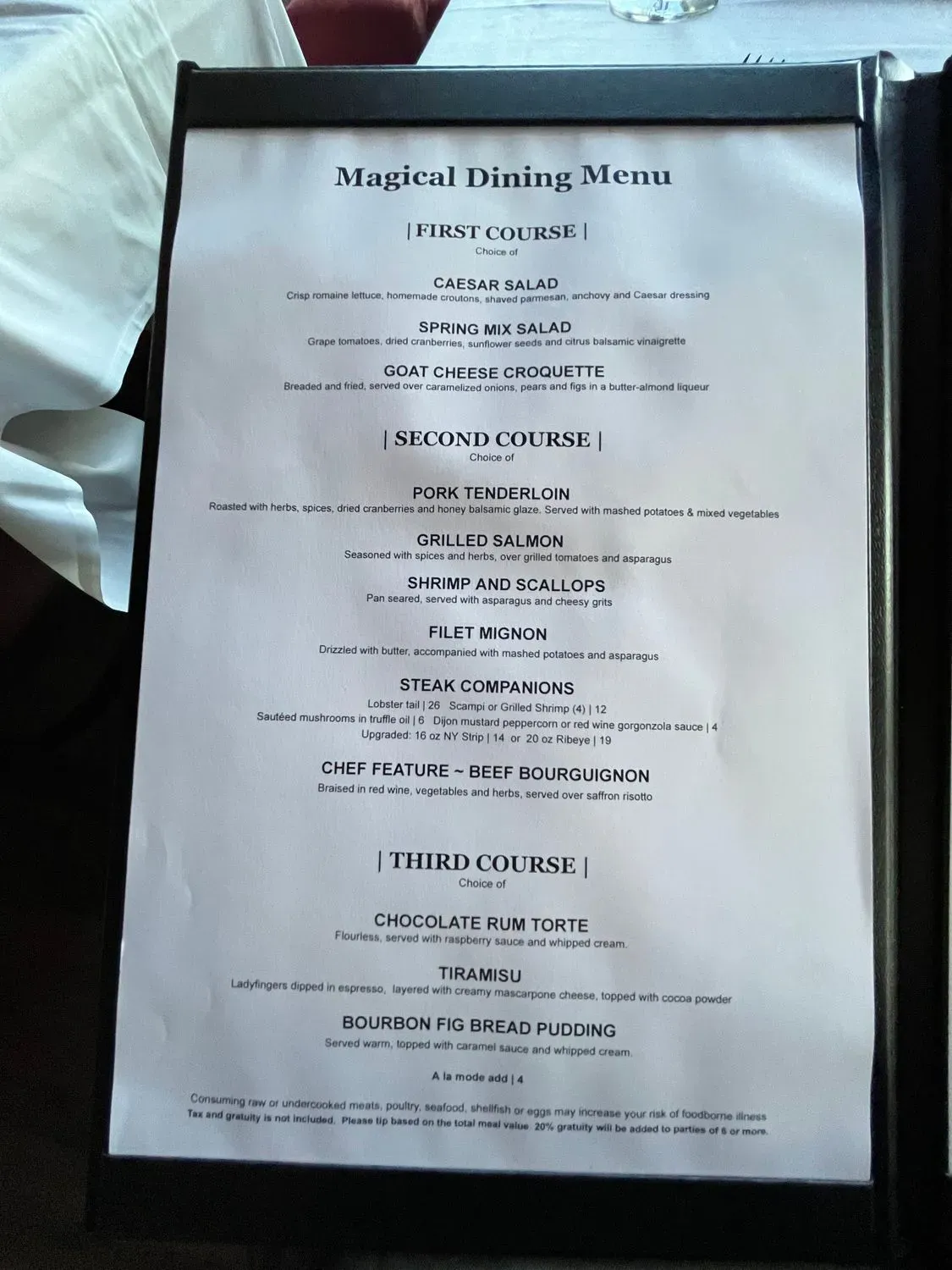 Menu 5