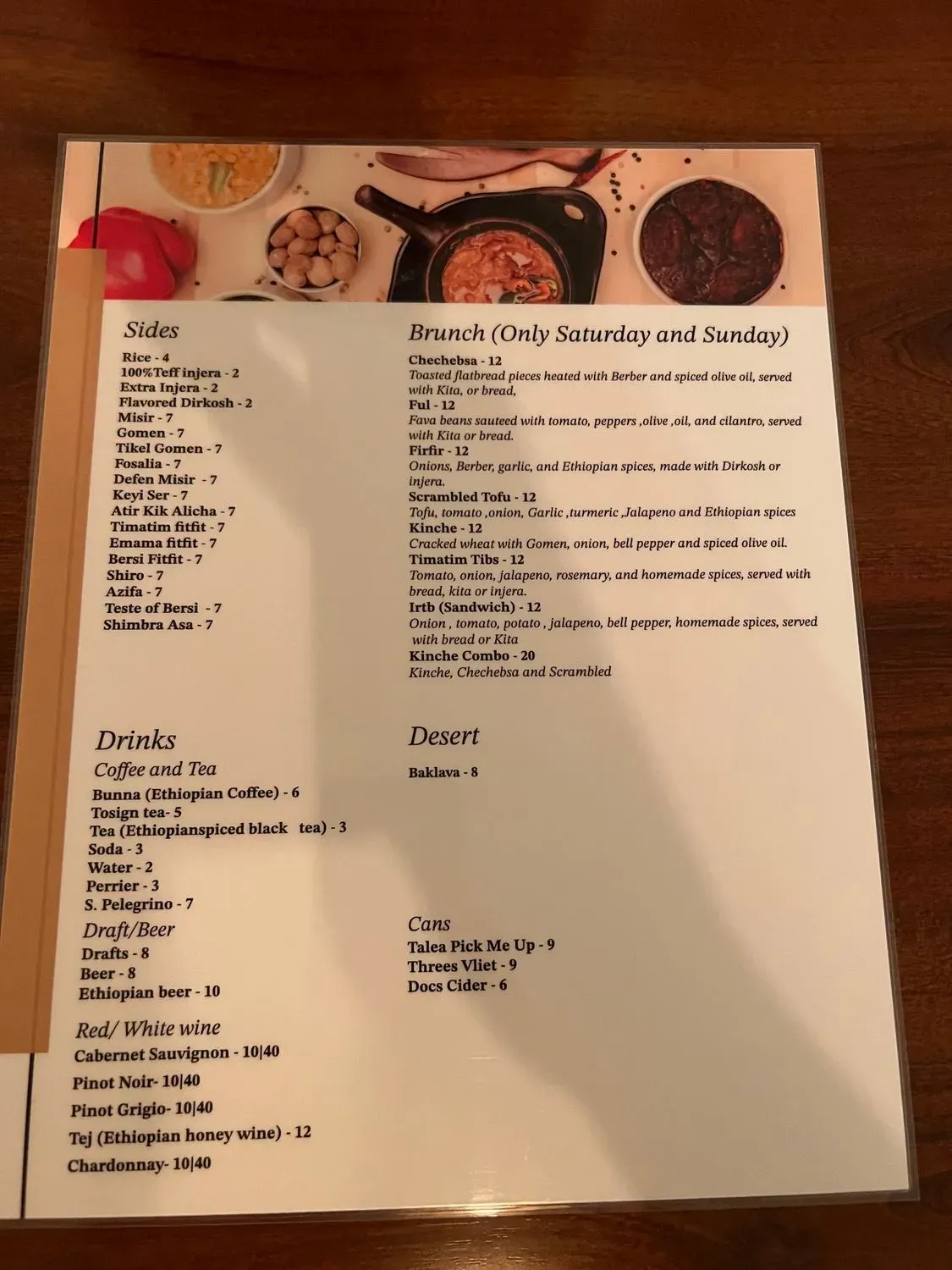 Menu 4