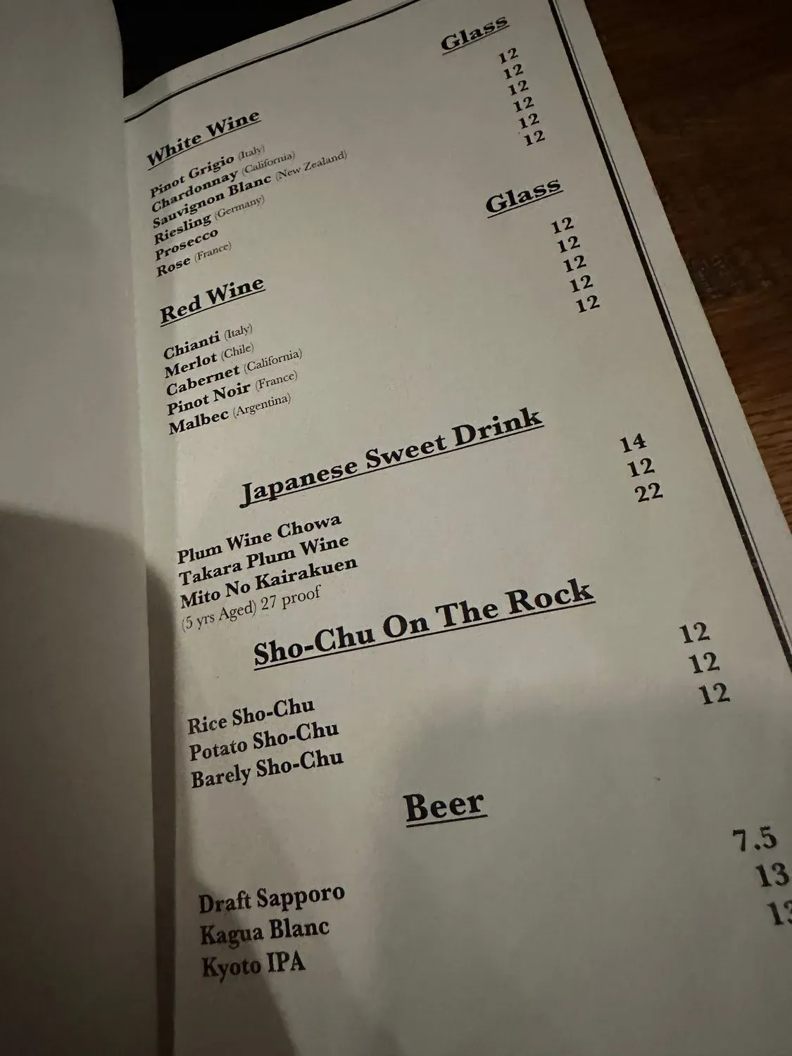 Menu 4