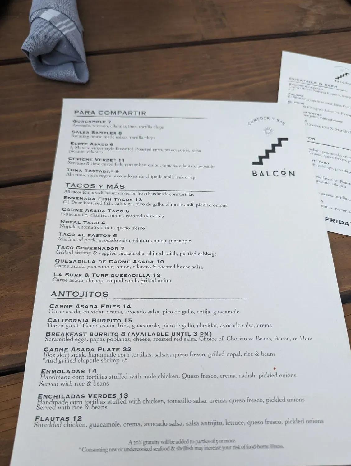 Menu 6