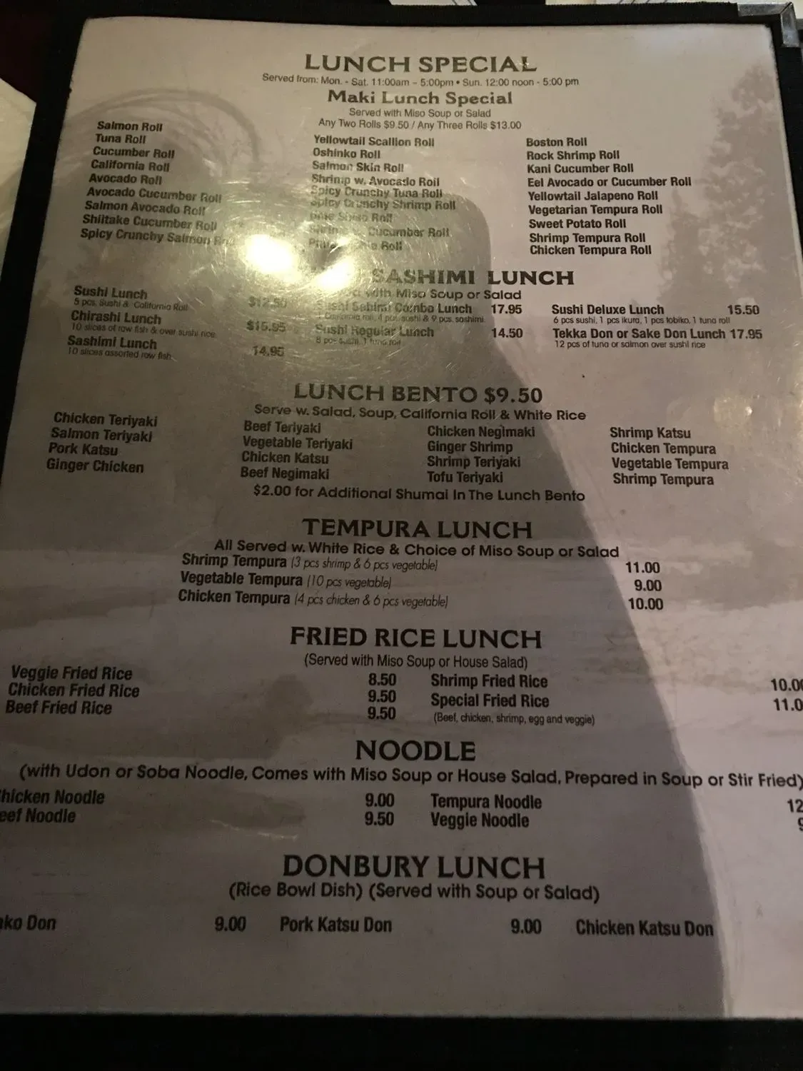 Menu 5