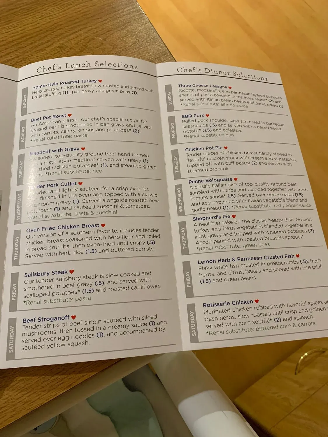 Atrium Cafe' Menu - Updated November 2025