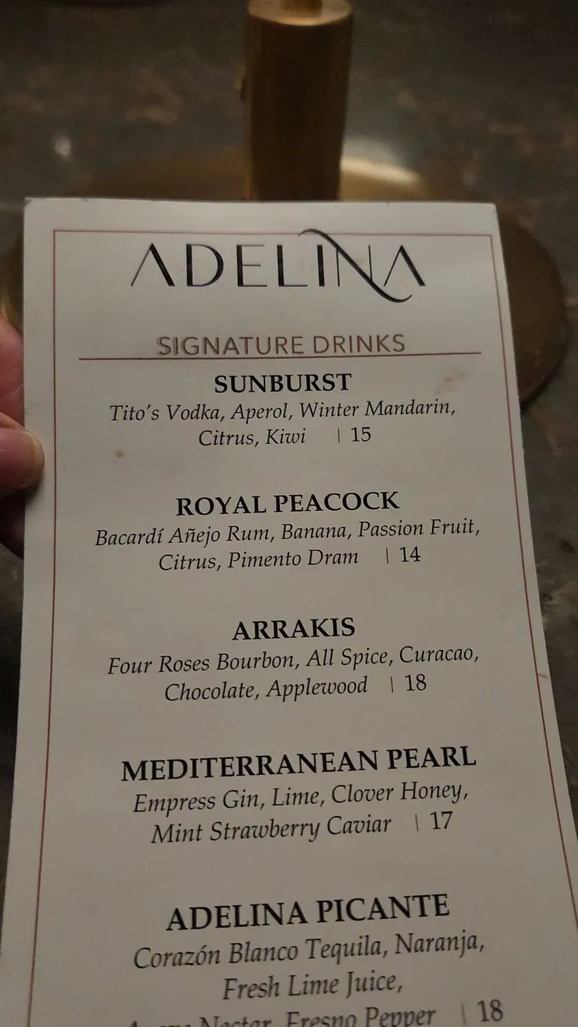 Menu 5