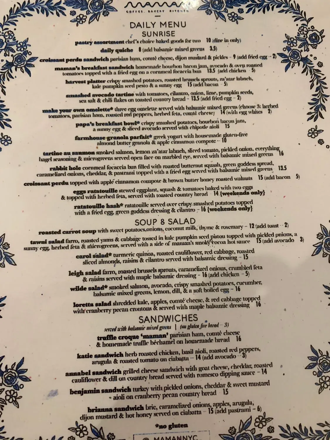 Menu 5