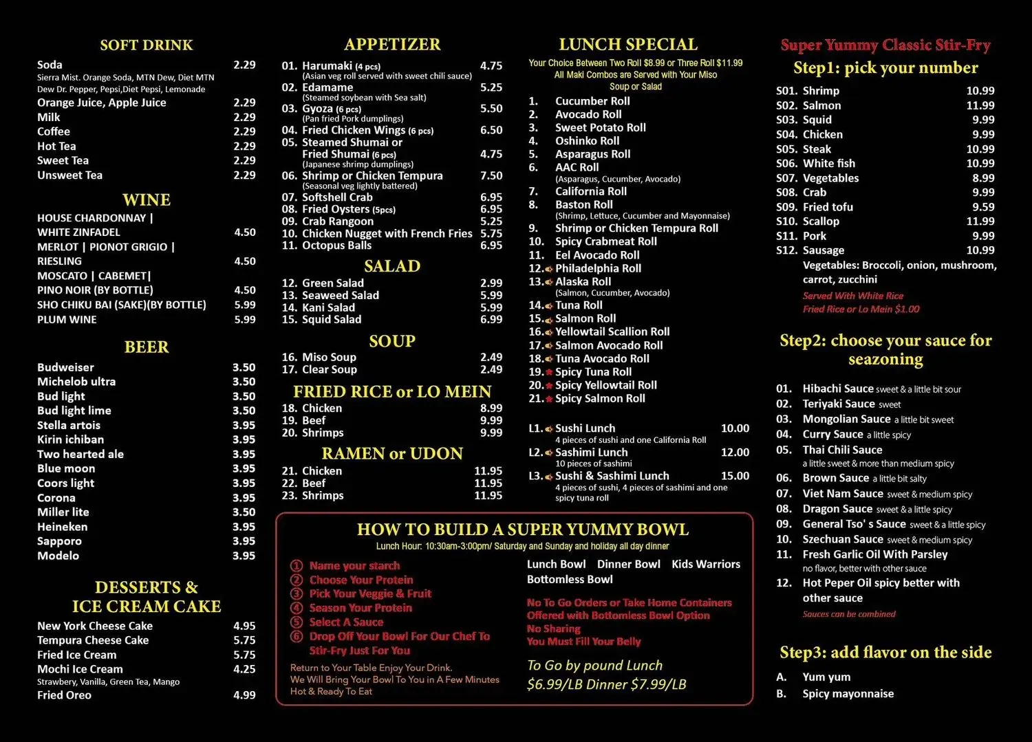 Menu 2