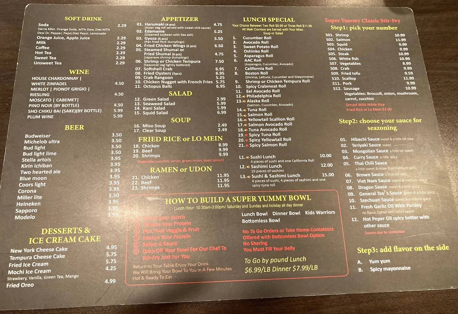 Menu 4