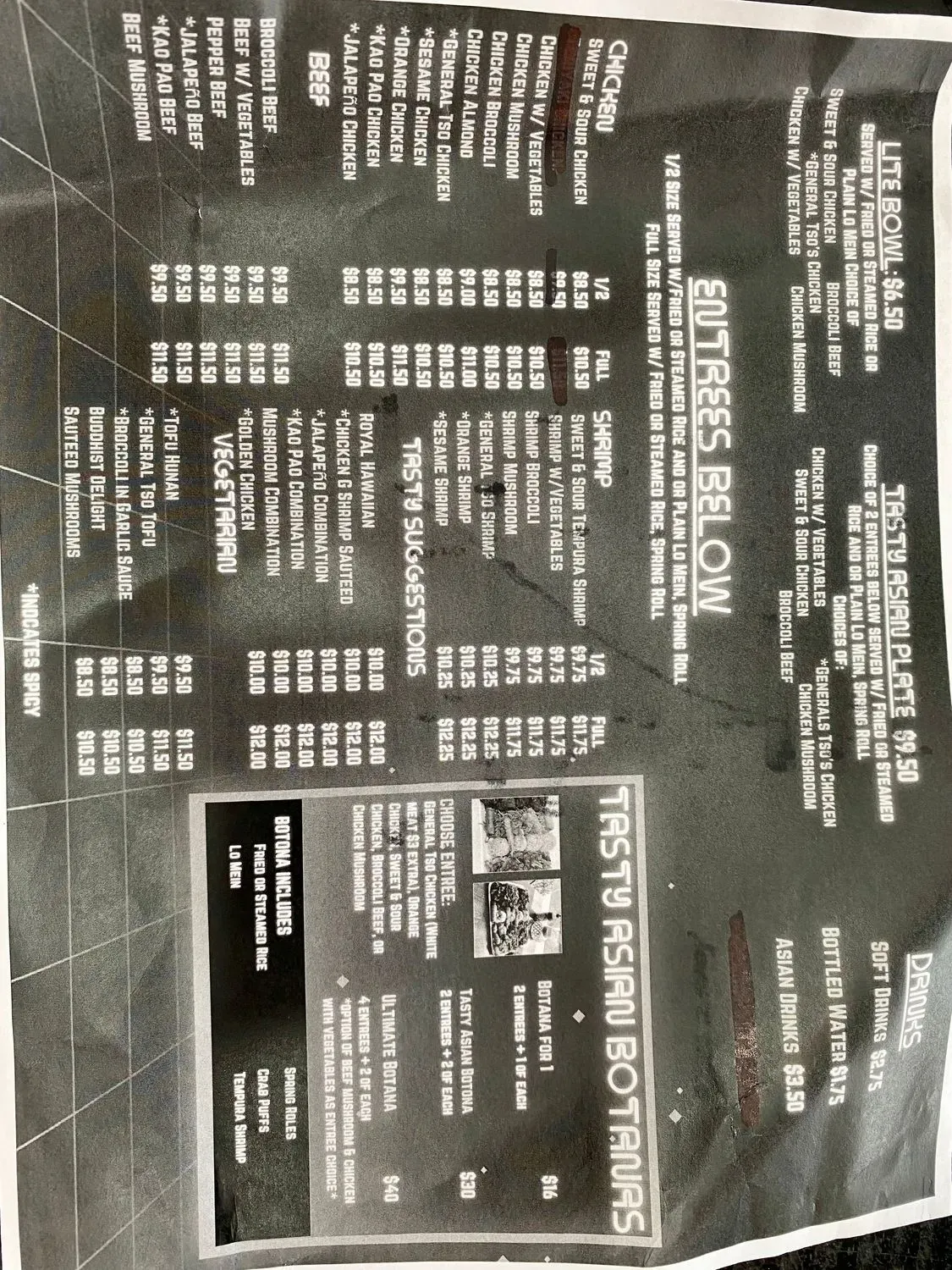 Tasty Asian Menu - Updated November 2025