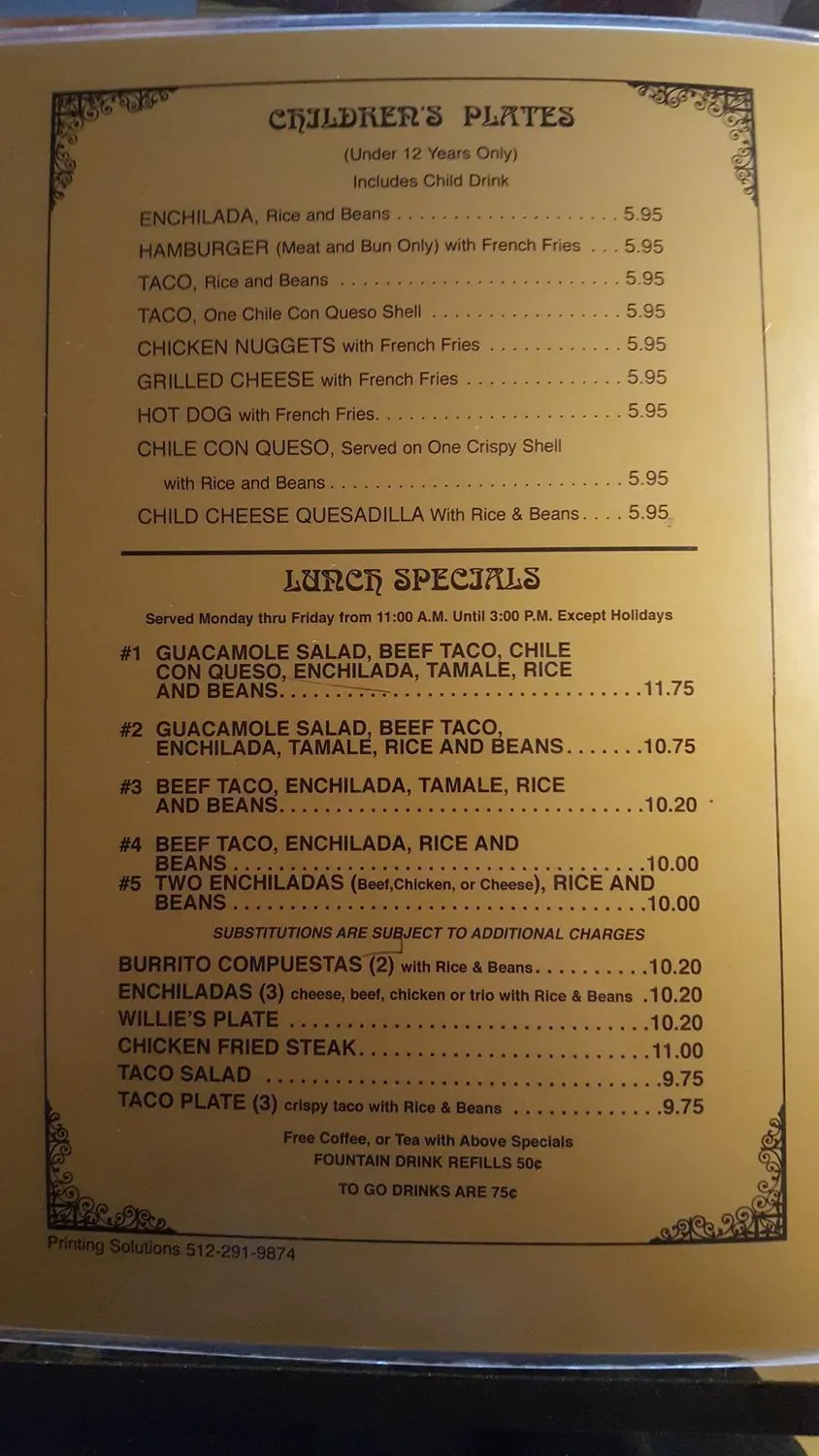 Menu 5