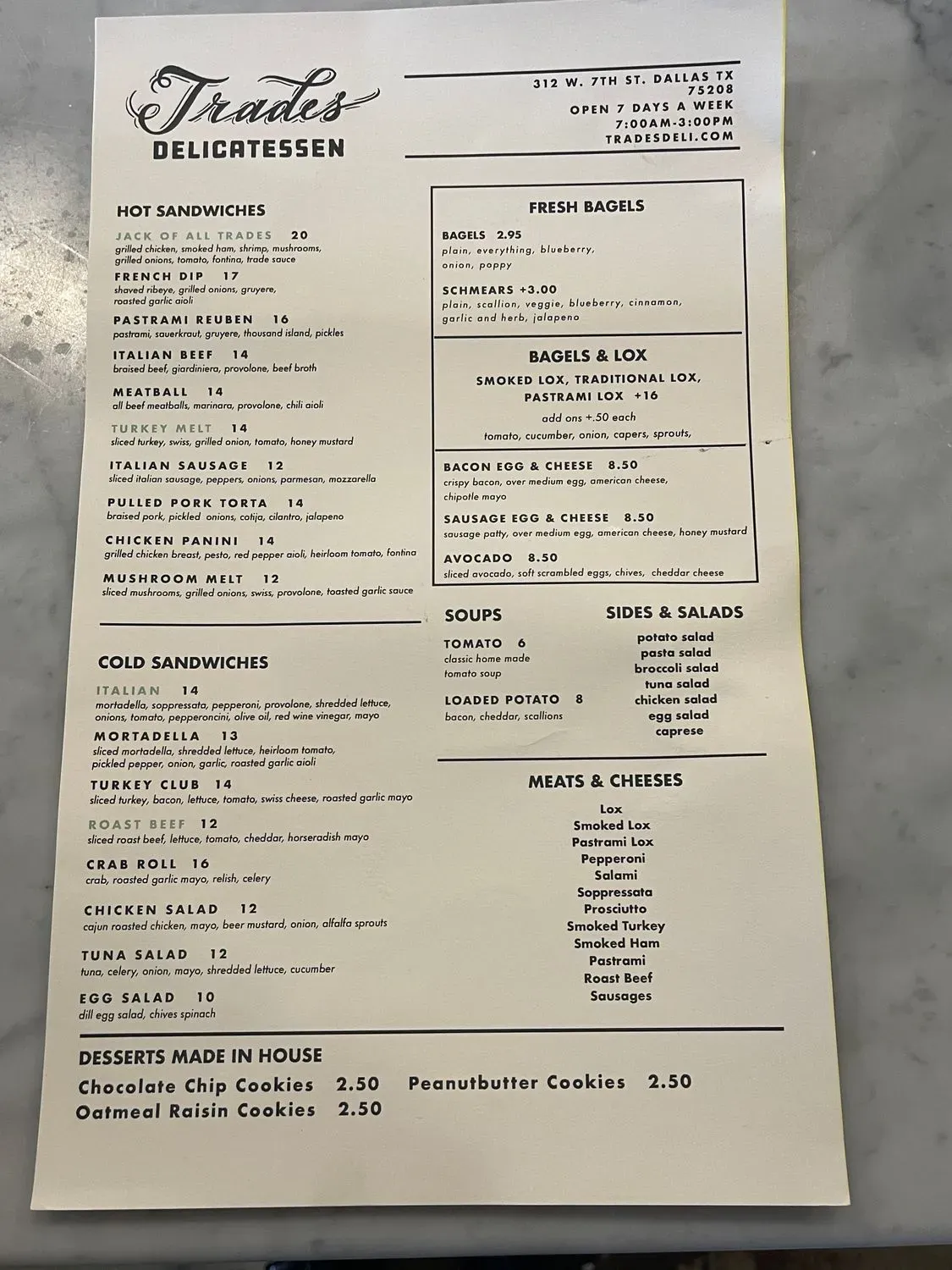 Menu 1