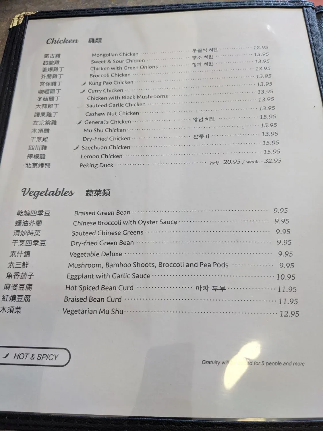 Menu 5