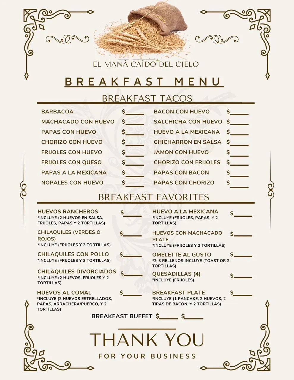 Menu 1