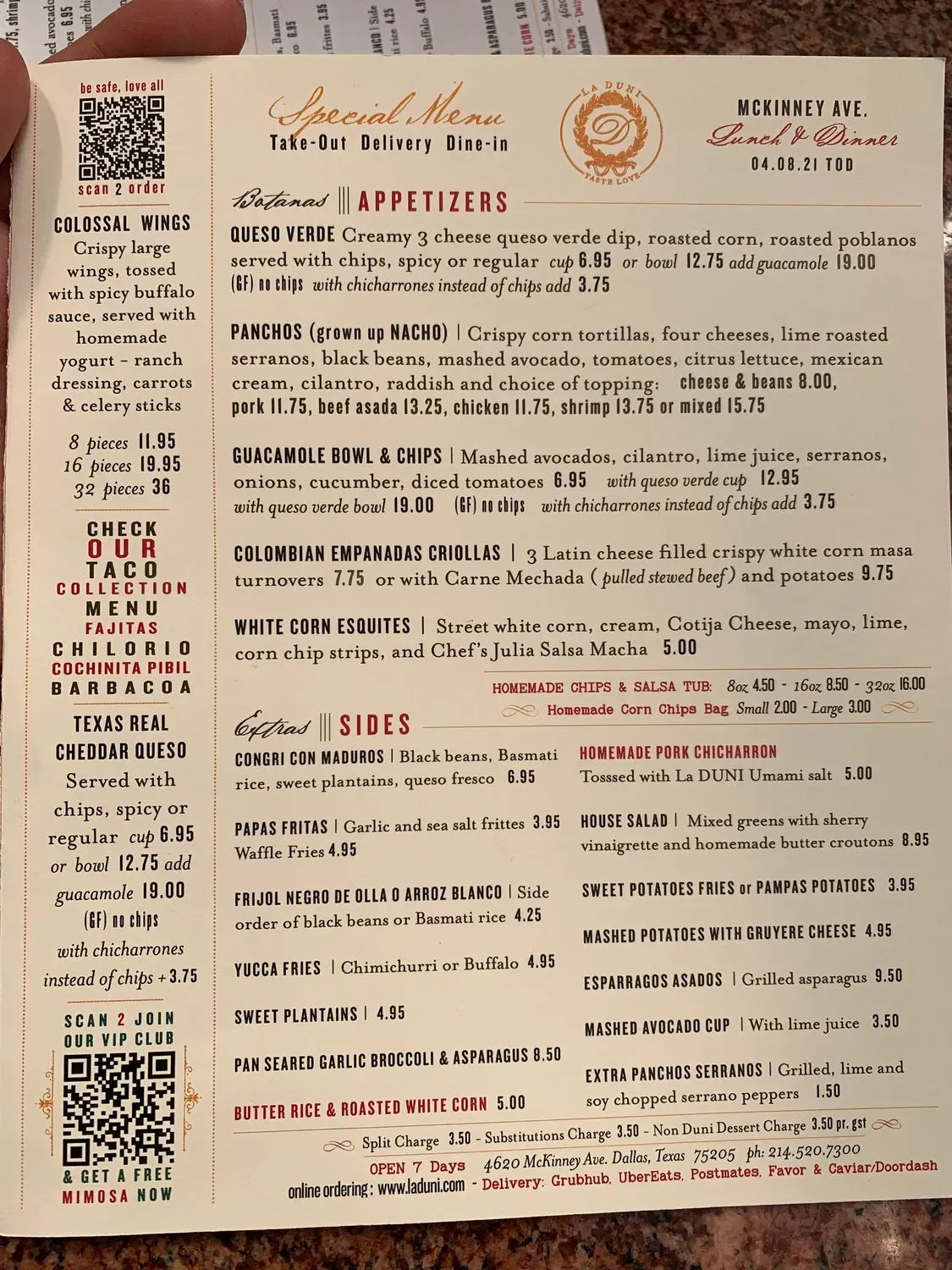 Menu 4