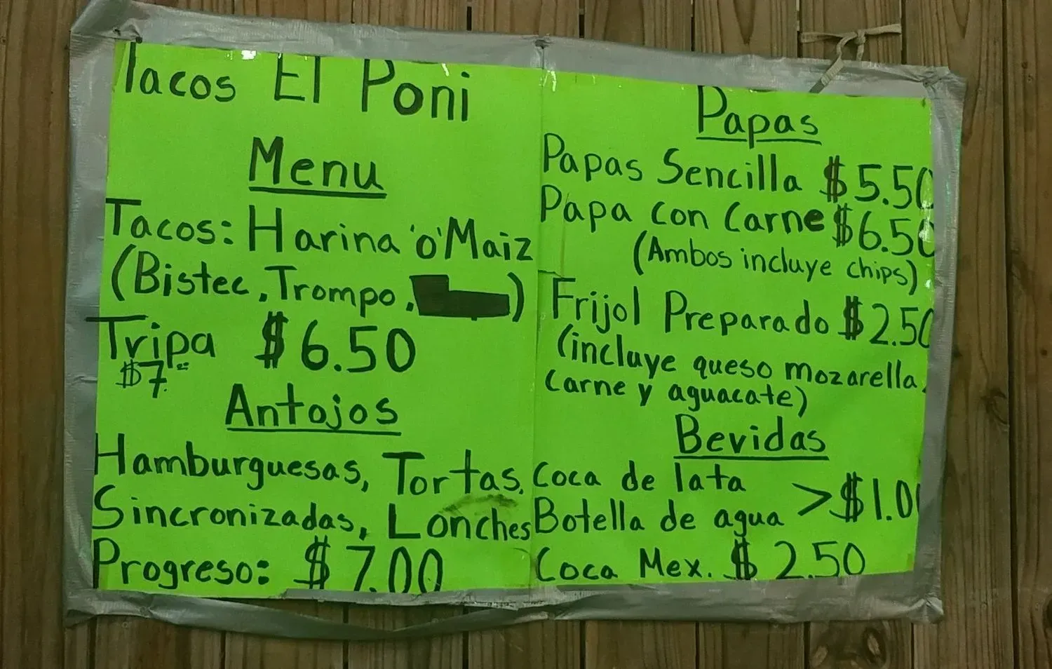 Menu 5