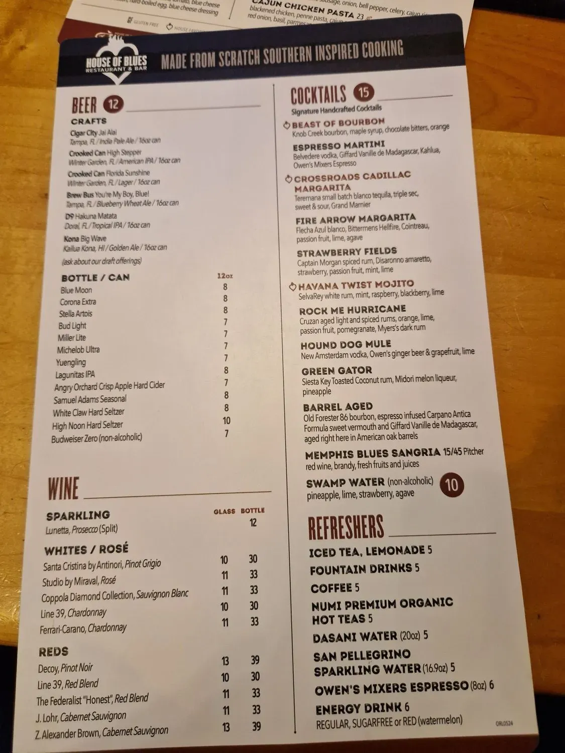 Menu 6