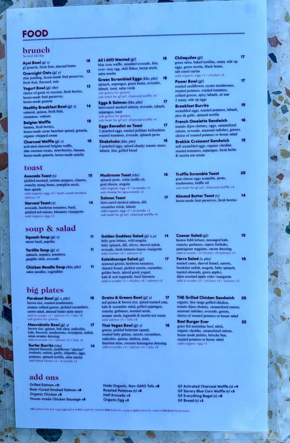 Menu 2