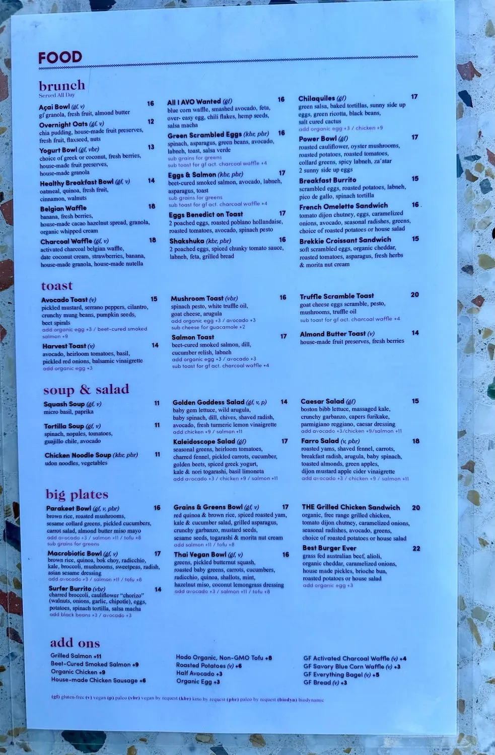 Menu 2