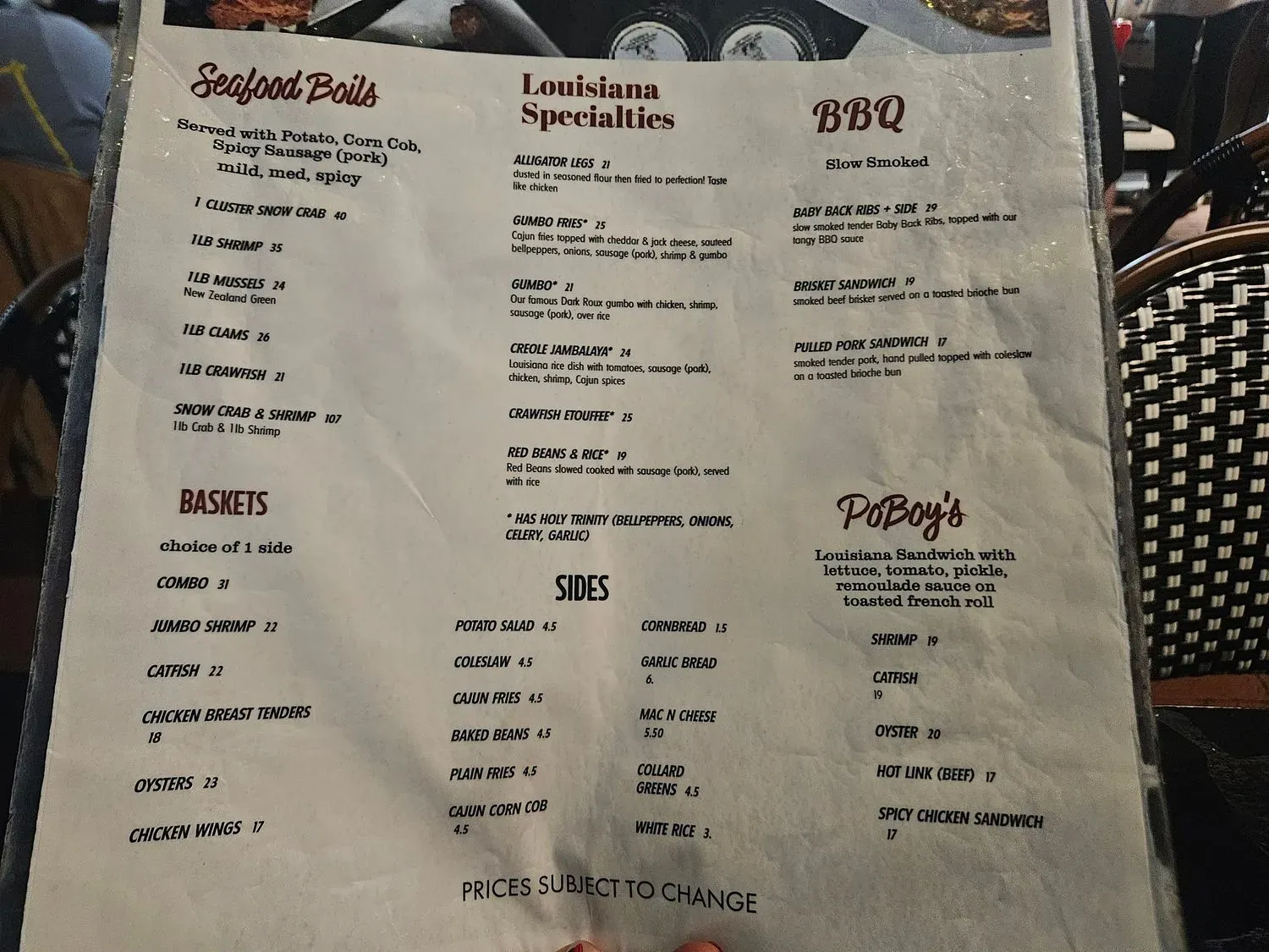 Menu 5