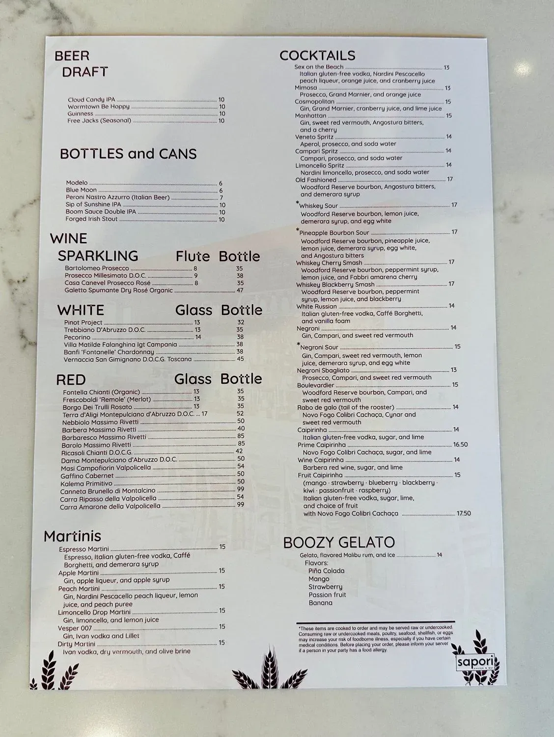 Menu 1