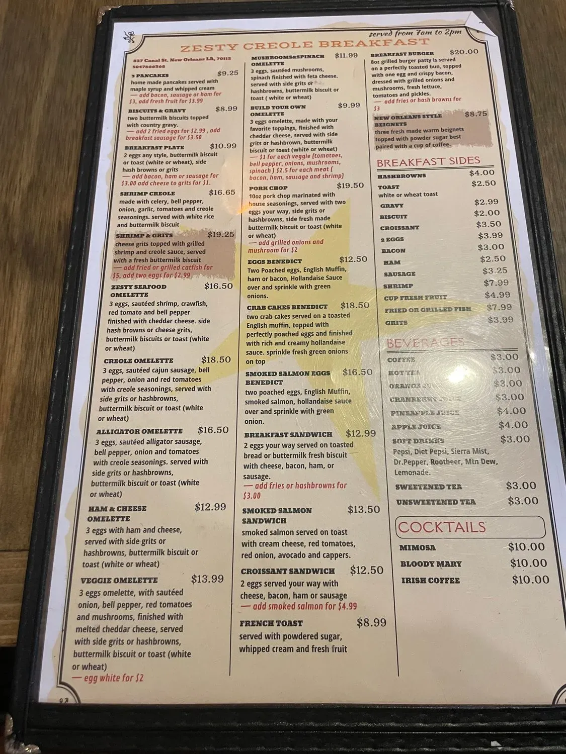 Menu 6