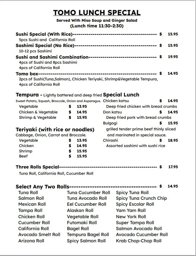 Menu 5