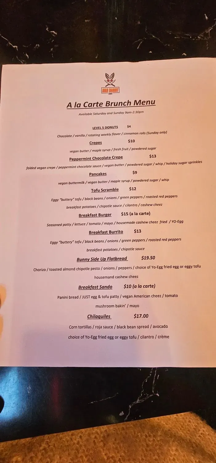 Menu 5