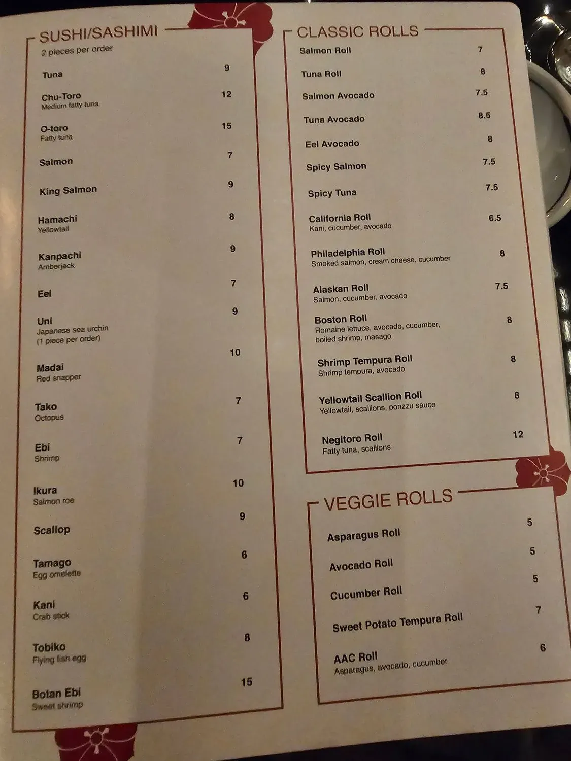 Menu 1