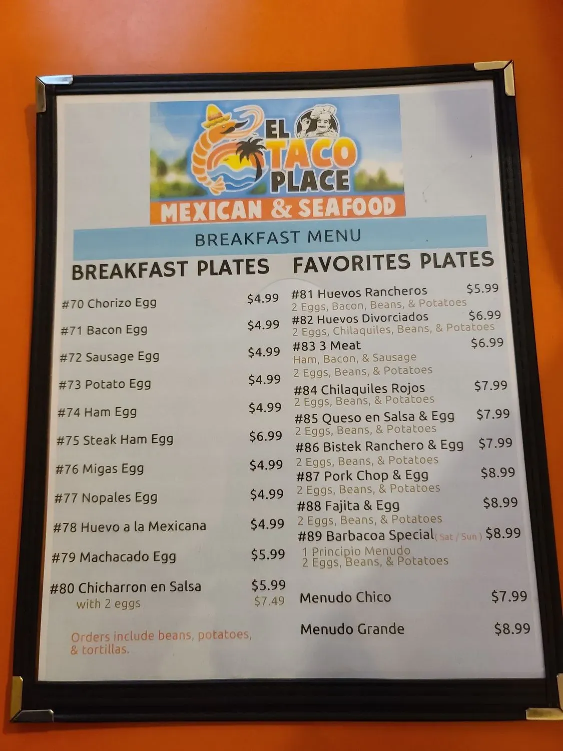 Menu 5