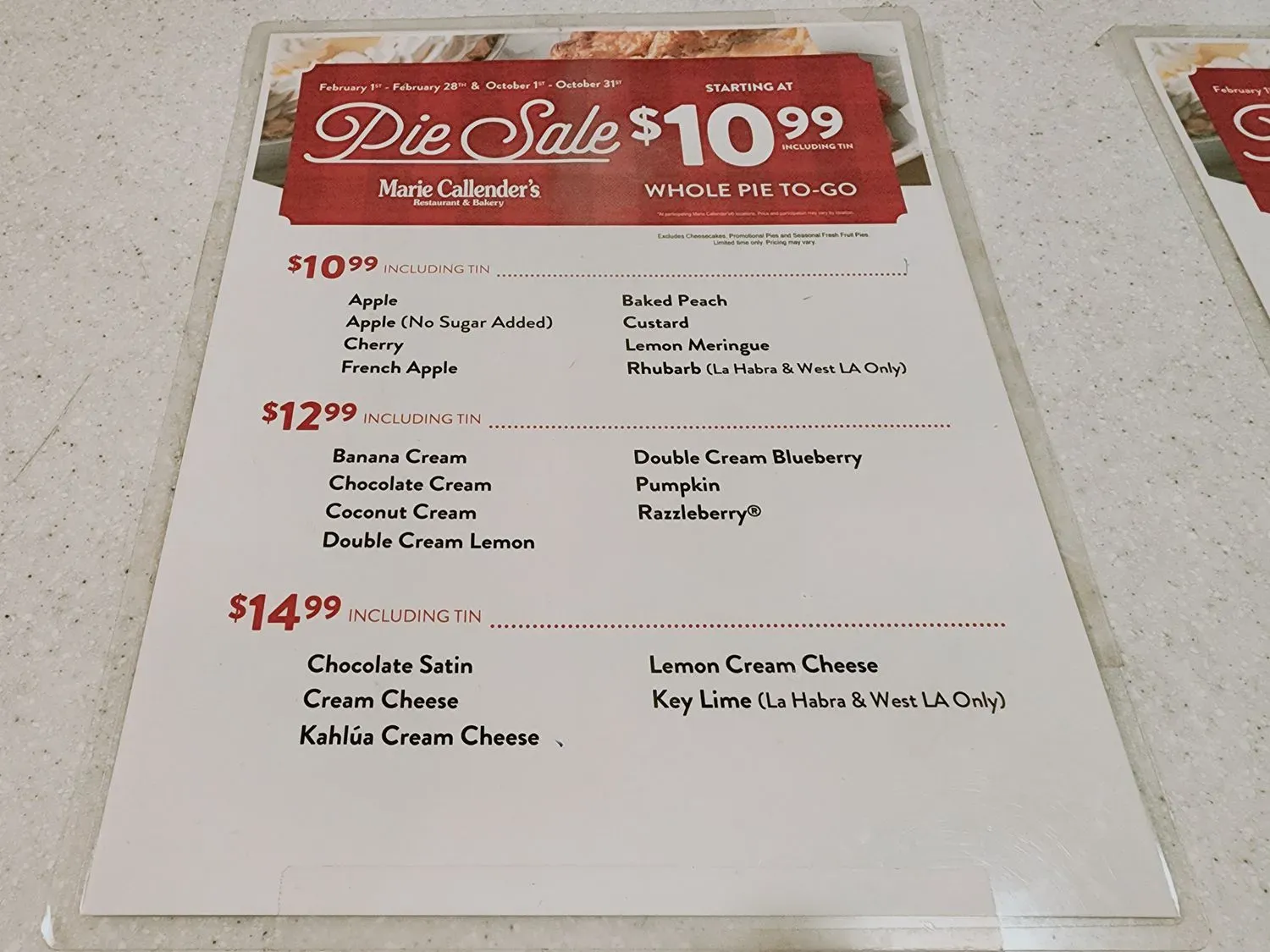 Menu 5