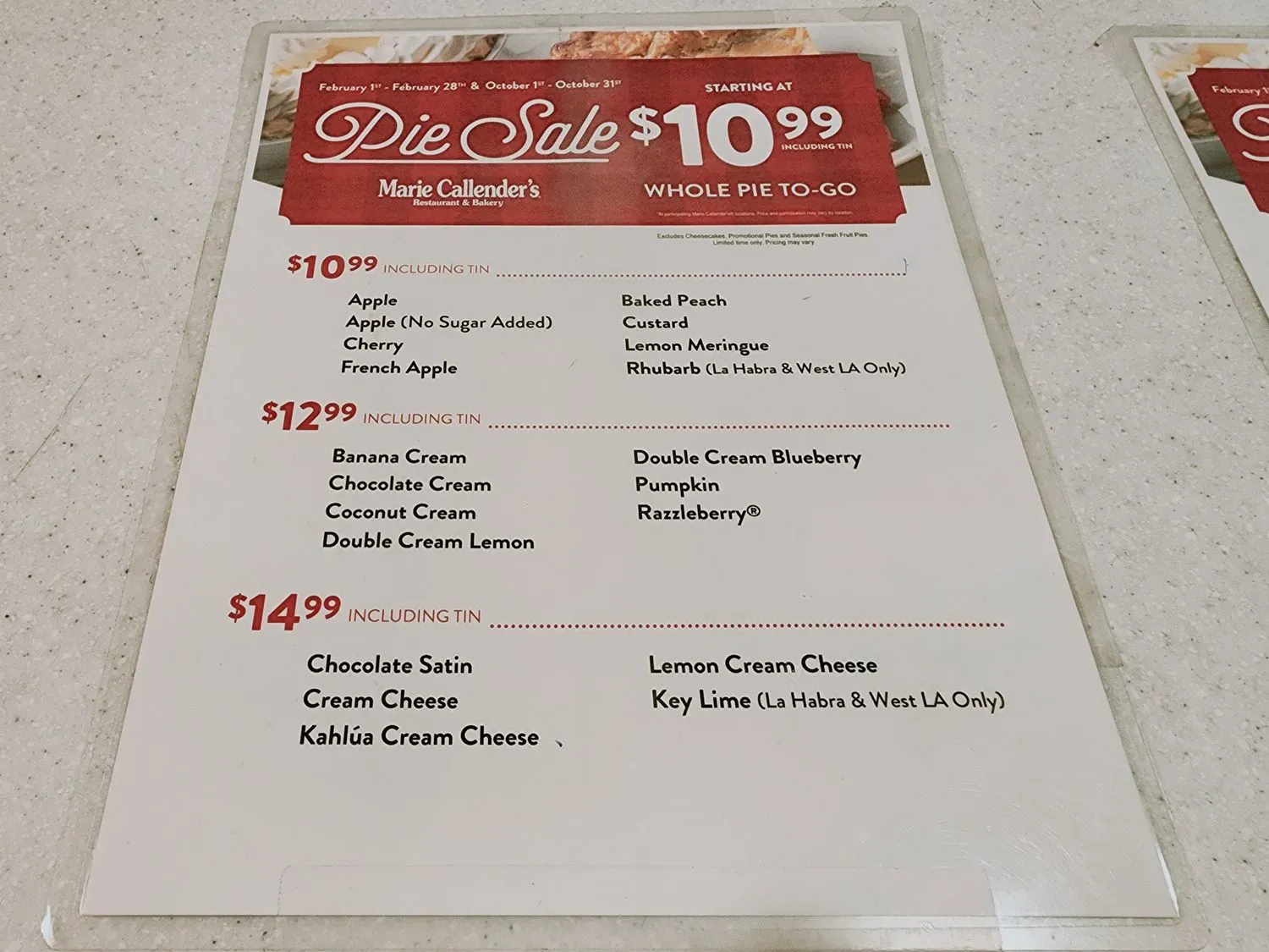 Menu 5