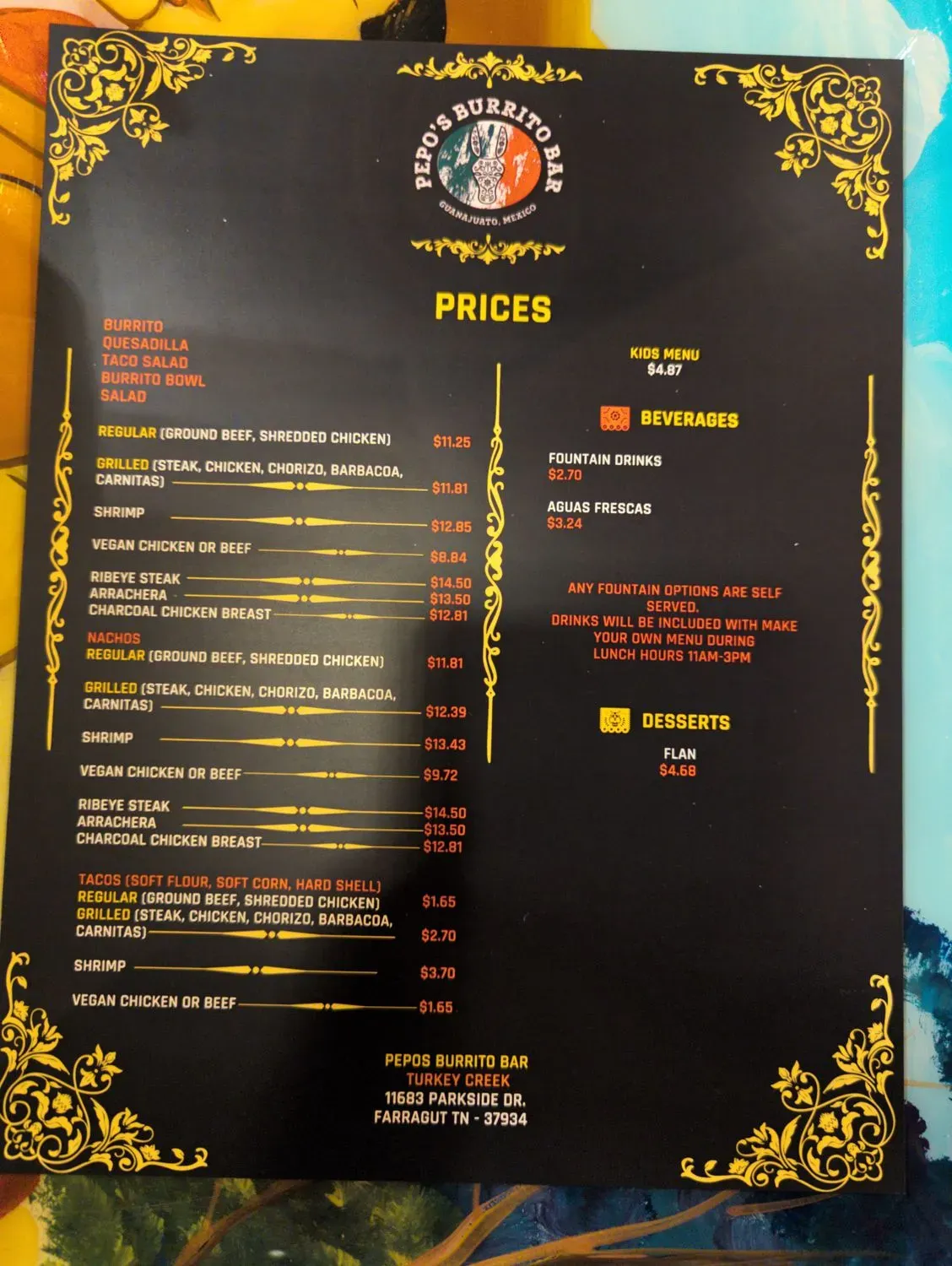 Menu 5