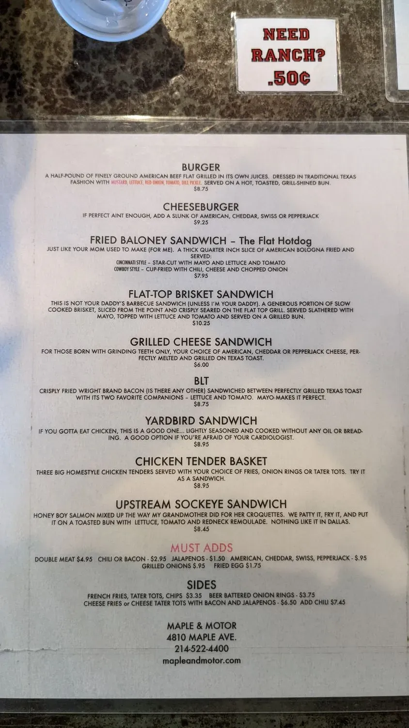 Menu 6