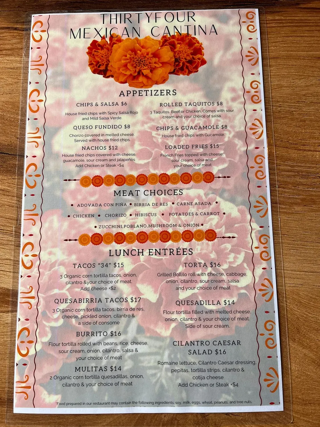 Menu 1